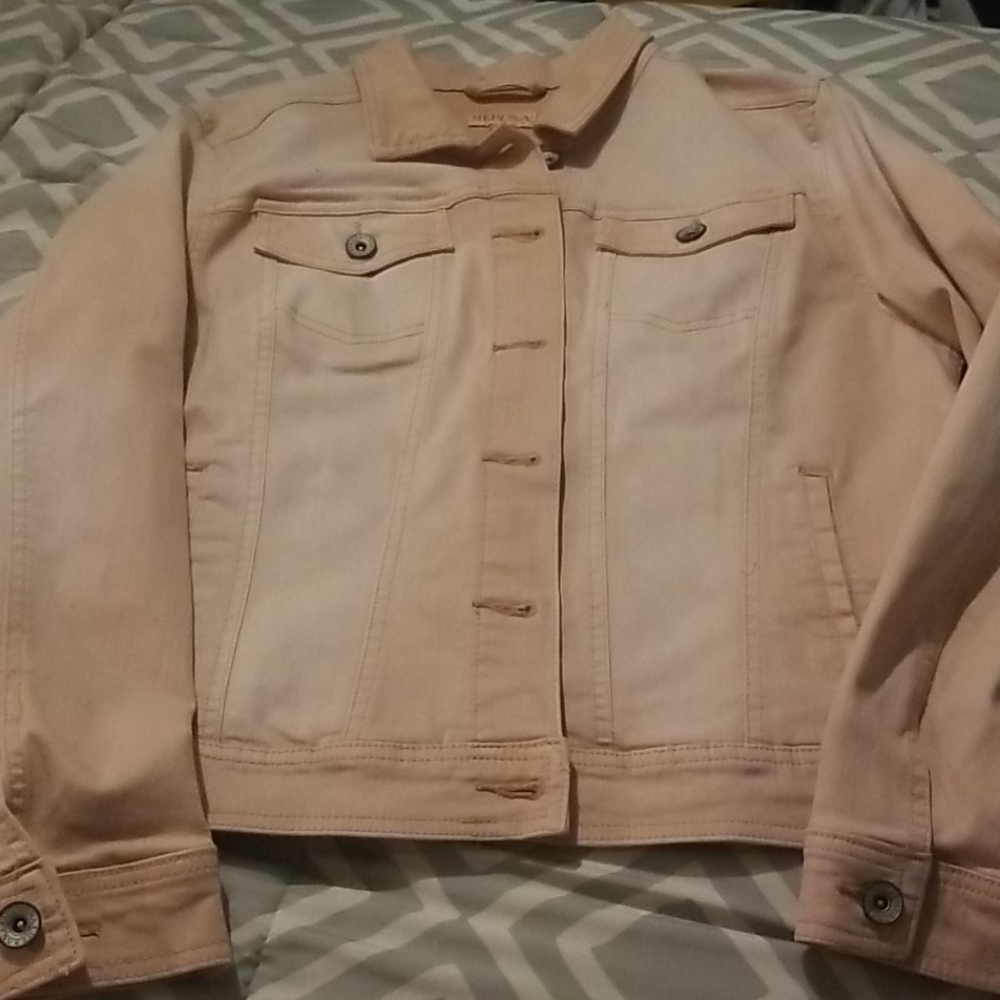 Stretch Pink Jean Jacket